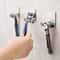 Stainless Steel Razor Holder Hooks Adhesive Wall Mount Bathroom Organizers 3