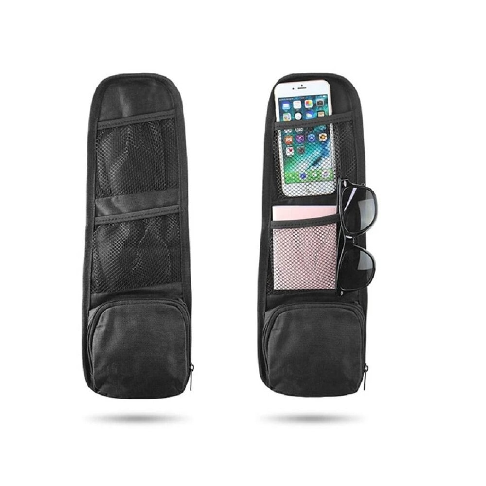 Car Seat Back Organizer Mesh Storage Bag Multi Pocket Hanging Holder For Organized Travel 0
