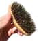 Soft Boar Bristle Beard Brush Mustache Grooming With Wooden Handle 0