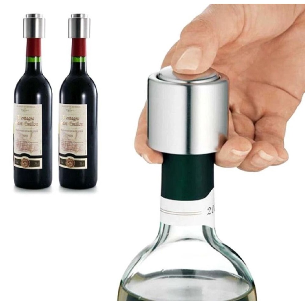 Wine Bottle Stopper Vacuum Seal Freshness Preserver LeakProof Airless Plug 1