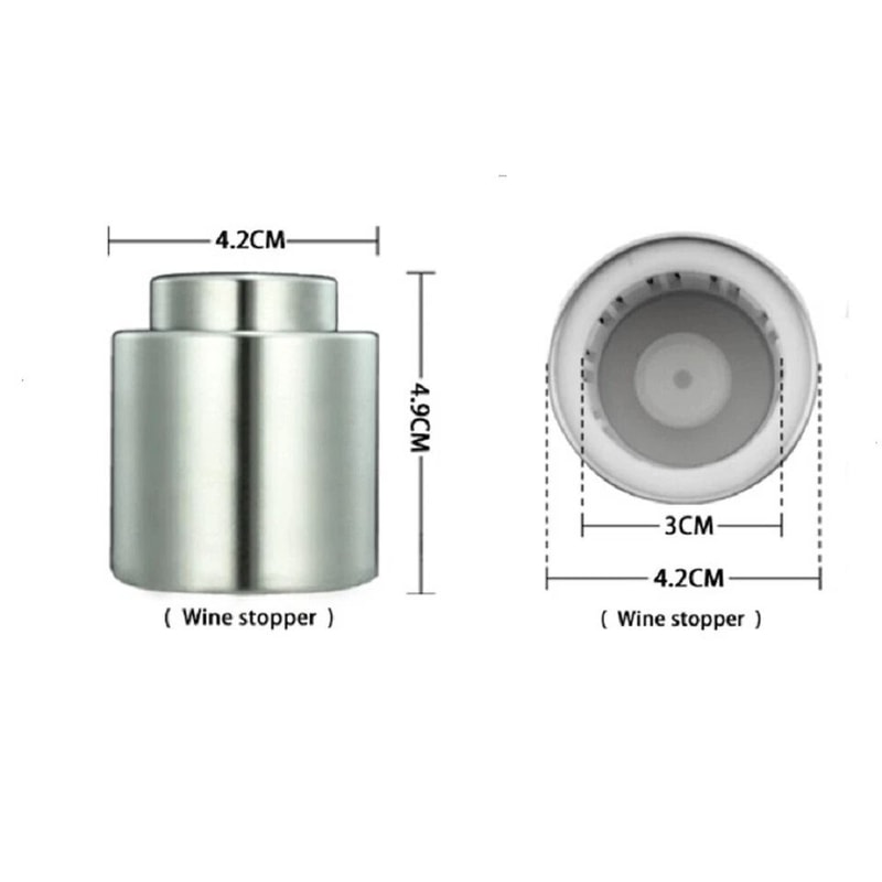 Wine Bottle Stopper Vacuum Seal Freshness Preserver LeakProof Airless Plug 3