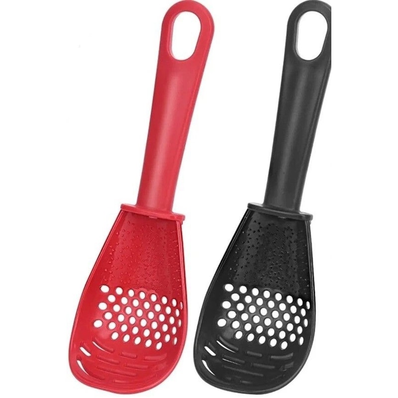 HeatResistant Skimmer Spoon Colander Scoop Set Cooking Strainers For Kitchen 0