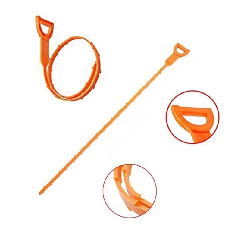 Hair Drain Clog Remover Snake Tool Set For Sink Shower Tub Cleaning 1