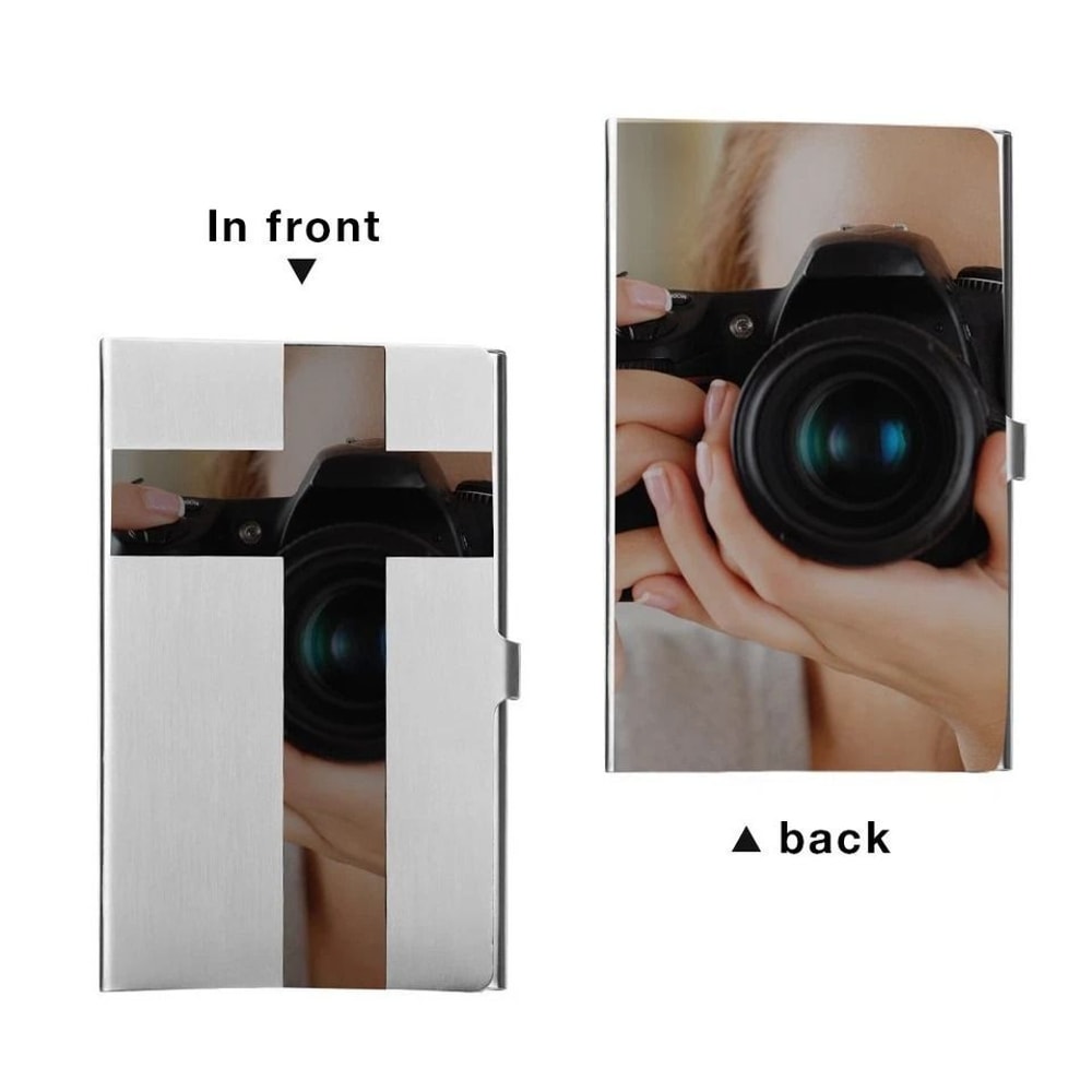 Stainless Steel Slim Wallet For Business Cards And Credit Cards RFIDBlocking Pocket Metal Wallet 2