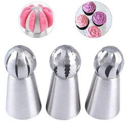 piping tips set ball icing nozzle stainless steel pastry tips