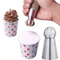 Piping Tips Set Ball Icing Nozzle Stainless Steel Pastry Tips 5