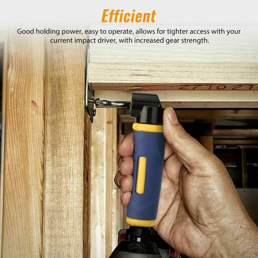 Right Angle Drill Attachment Degree Screwdriver Adapter Hex Extension Tool 4