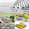 Expandable Vegetable Steamer Basket Stainless Steel Dumpling Steamer Insert For Pots 16