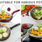 Expandable Vegetable Steamer Basket Stainless Steel Dumpling Steamer Insert For Pots 17