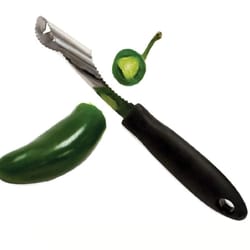 stainless steel corer and cutter pepper seed remover kitchen prep tool