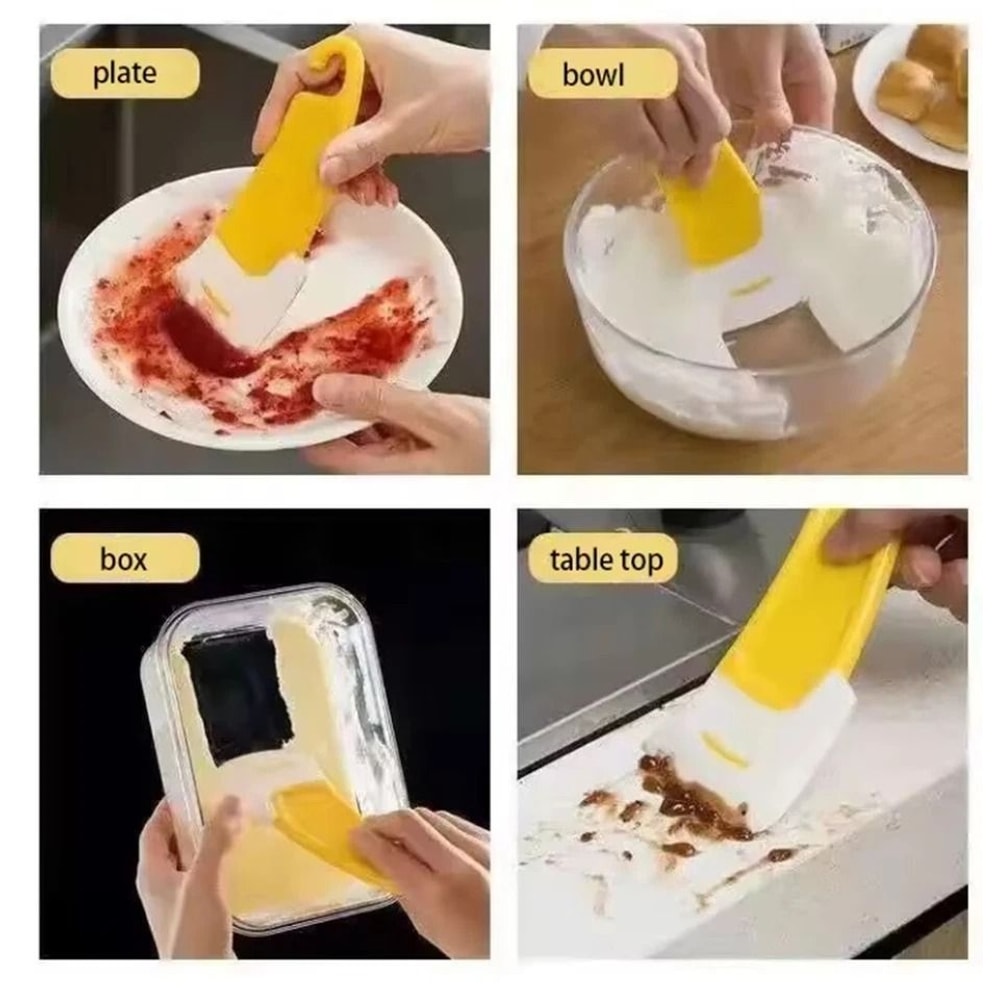 Silicone Pot Scraper Non Scratch Pan Scraper Dish Cleaning Tool Cookware Scraper Pan Scraper For No 2