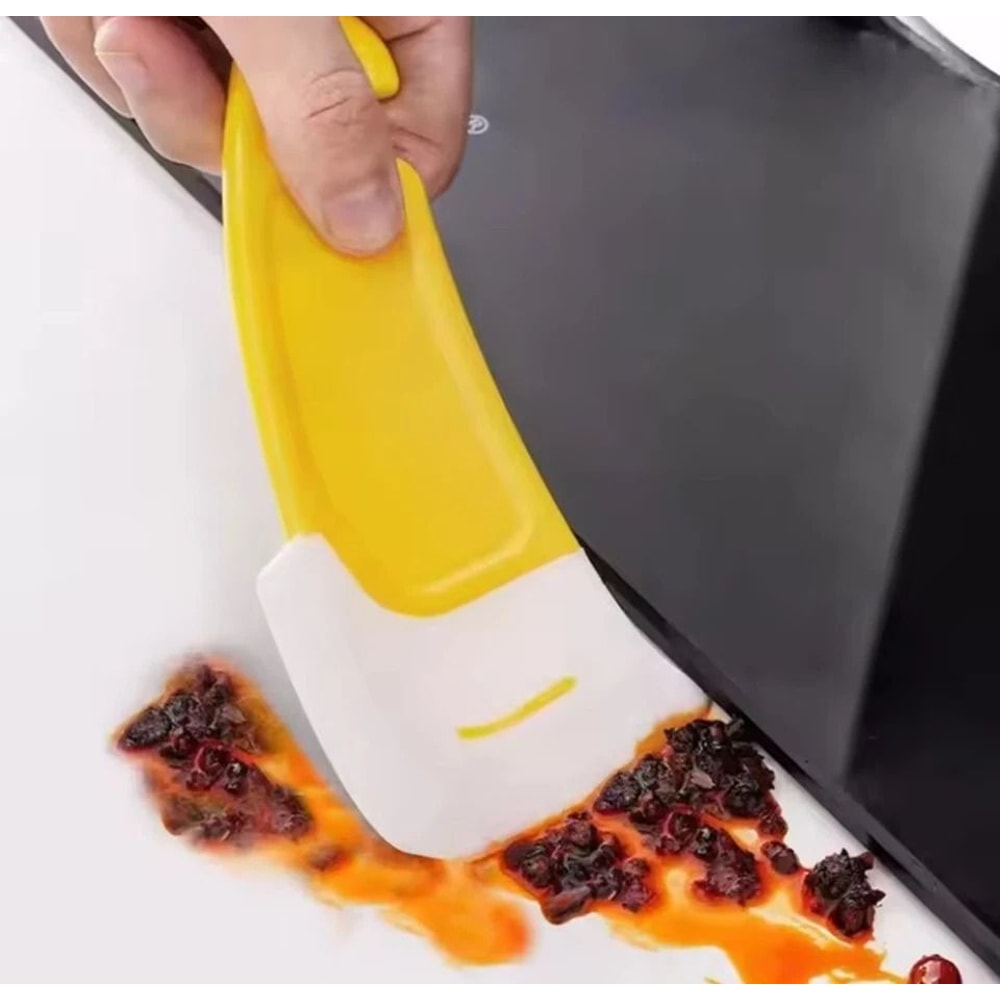 Silicone Pot Scraper Non Scratch Pan Scraper Dish Cleaning Tool Cookware Scraper Pan Scraper For No 0