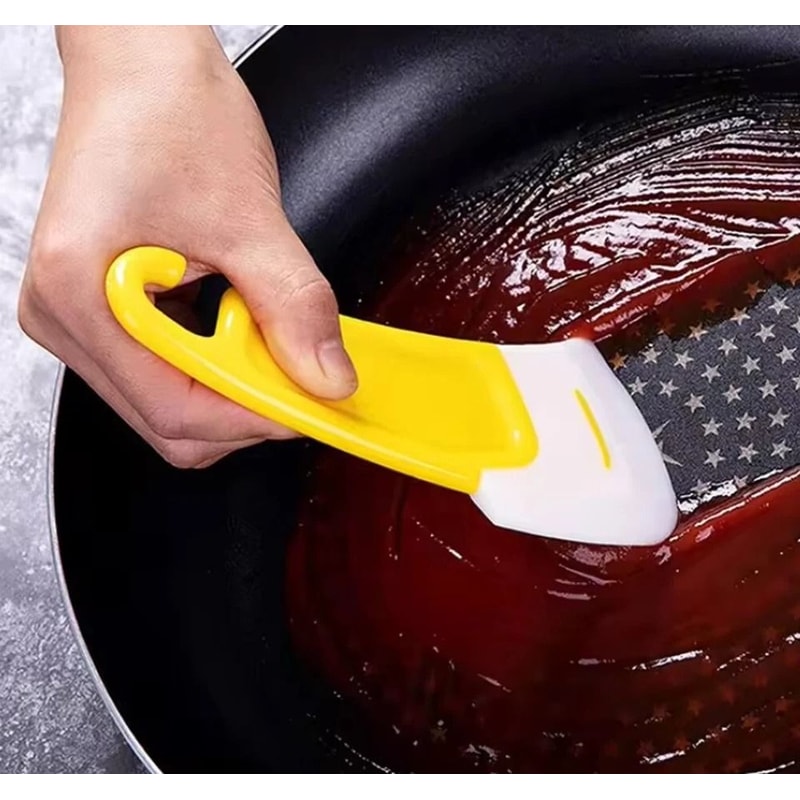 Silicone Pot Scraper Non Scratch Pan Scraper Dish Cleaning Tool Cookware Scraper Pan Scraper For No 5