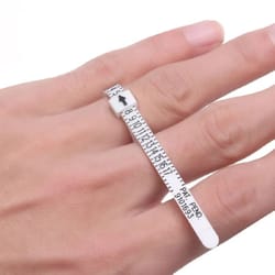 ring sizer mandrel and finger gauge set for accurate ring measuring