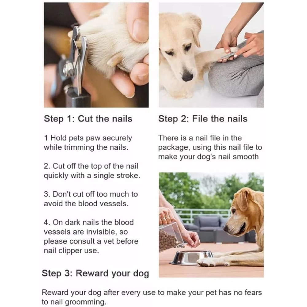 Professional Pet Nail Clipper With Safety Guard For Dogs And Cats 4