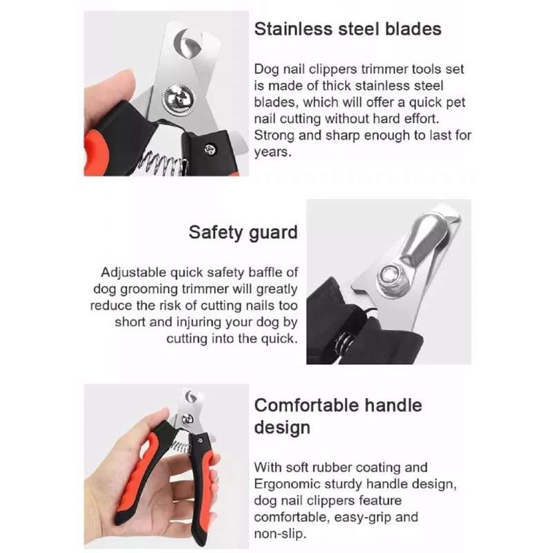 Professional Pet Nail Clipper With Safety Guard For Dogs And Cats 5