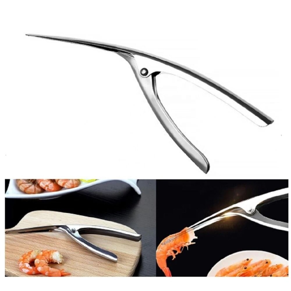 Stainless Steel Shrimp Deveiner Tool And Shrimp Peeler For Quick Seafood Prep 6