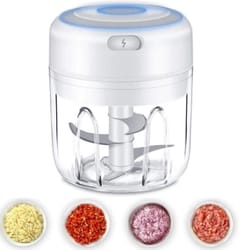 mini garlic chopper electric food processor for garlic onion herbs