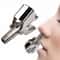 TIKA Stainless Steel Manual Nose Hair Trimmer Battery Free Rotary Grooming Tool 0