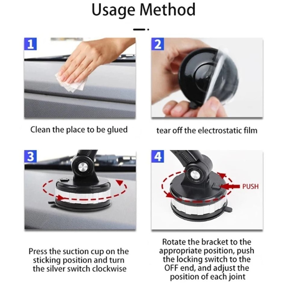 Car Phone Holder Air Vent And Dashboard Mount Rotating Universal Phone Mount 2