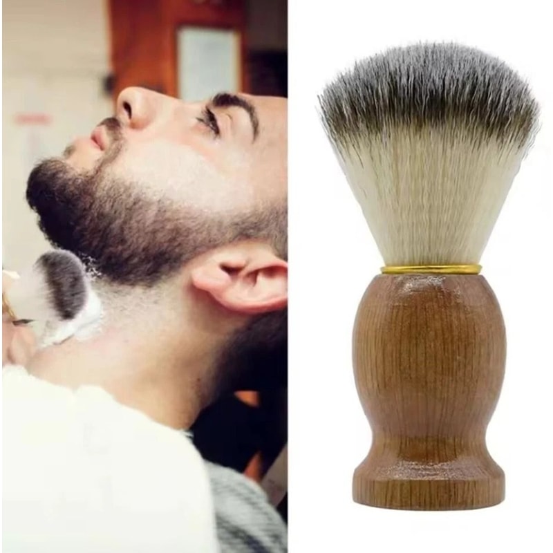 Boar And Nylon Beard Brush For Men Mustache And Wet Shaving Grooming 1