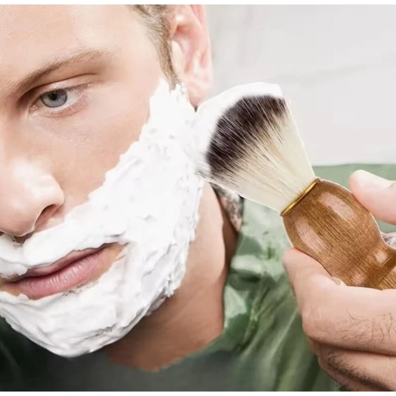 Boar And Nylon Beard Brush For Men Mustache And Wet Shaving Grooming 0