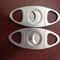 Stainless Steel Double Blade Cigar Cutter Pocket V Cut And Straight Cut Tool 2