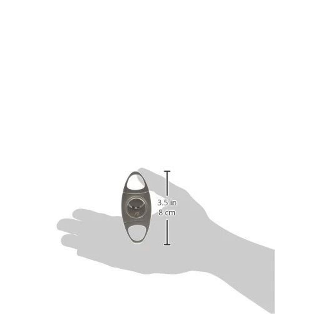 Stainless Steel Double Blade Cigar Cutter Pocket V Cut And Straight Cut Tool 3