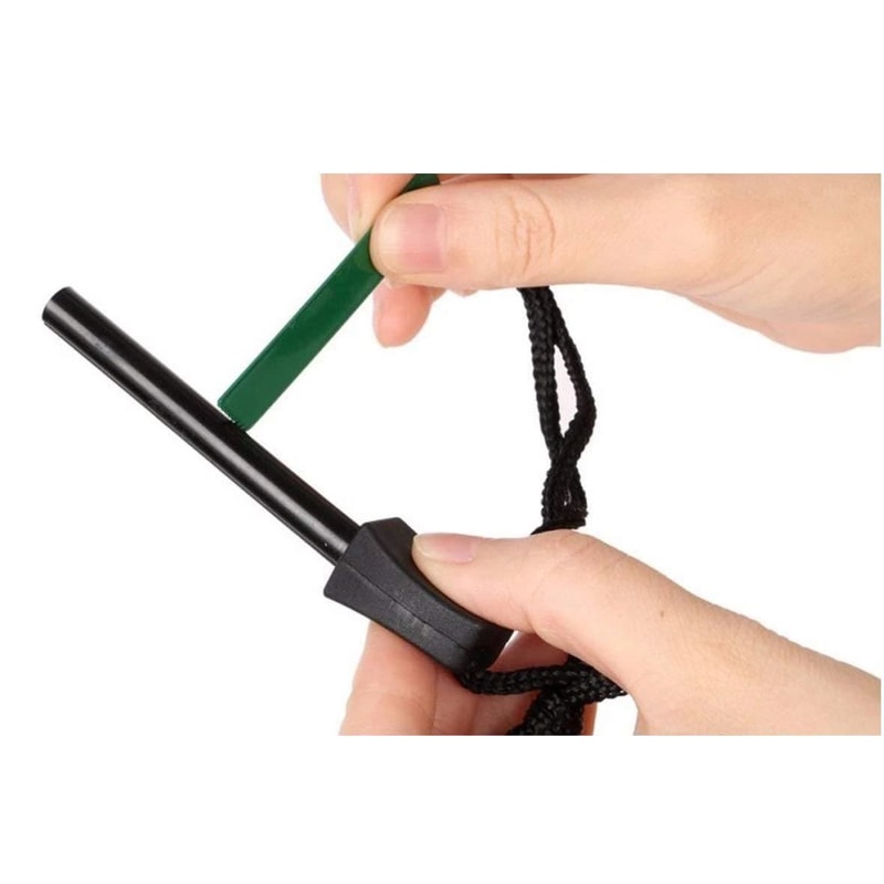 Magnesium Fire Starter Ferro Rod With Striker For Camping And Emergency Survival 4