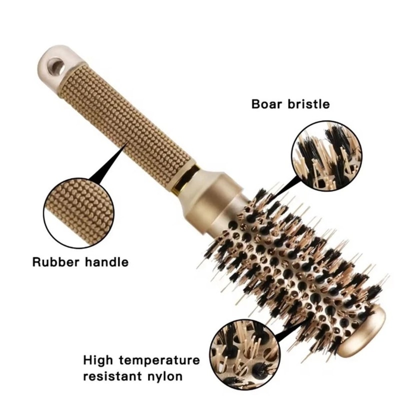 Ceramic Ionic Round Brush For Blowout With Boar Bristles 5