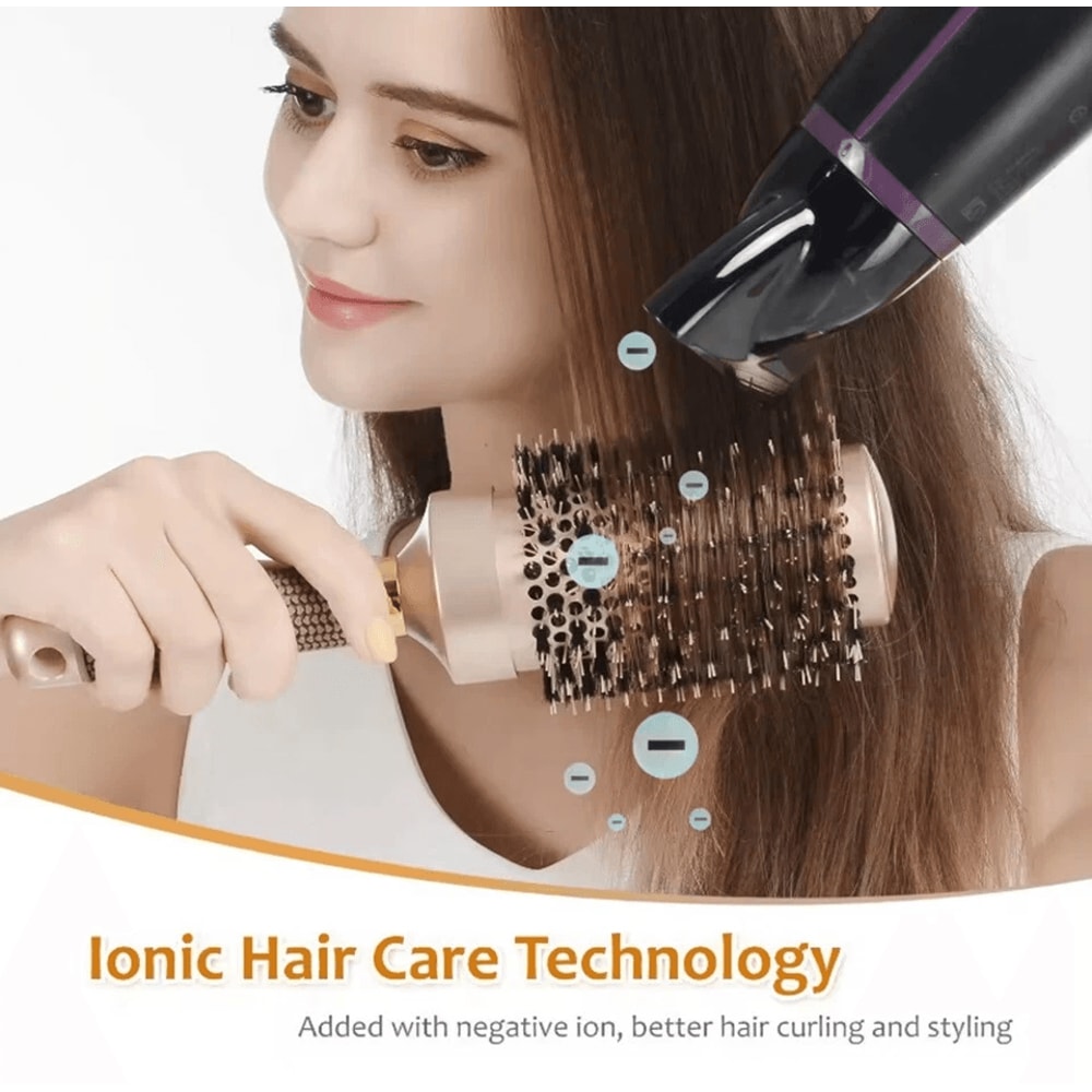 Ceramic Ionic Round Brush For Blowout With Boar Bristles 6