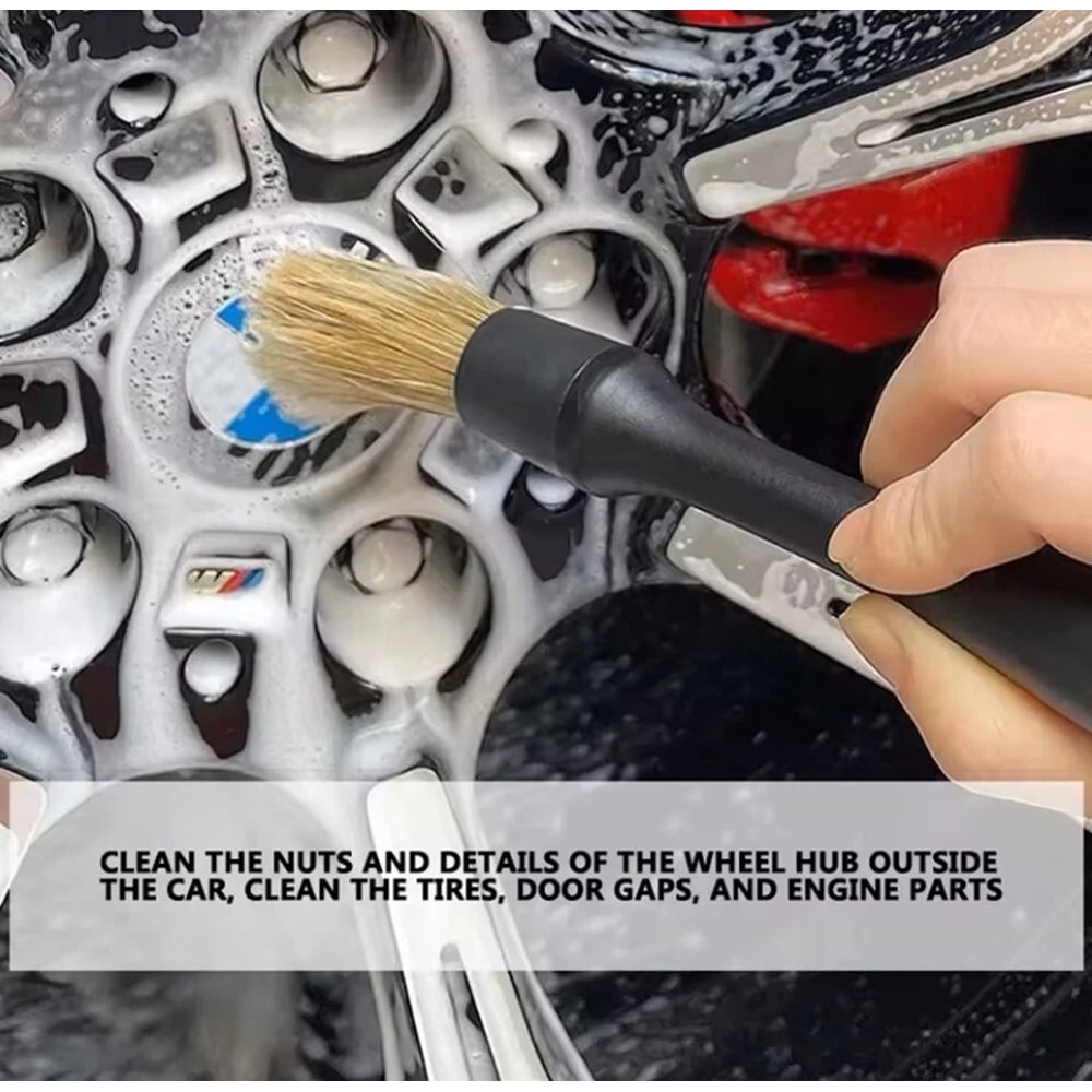 Car Detailing Brush Kit For Wheels Engine Bay And Interior Cleaning 9
