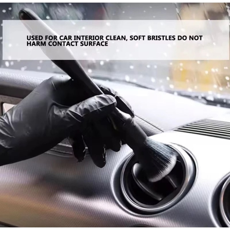 Car Detailing Brush Kit For Wheels Engine Bay And Interior Cleaning 7