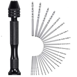 pin vise hand drill set with keyless chuck micro bits for resin jewelry crafts