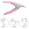 Acrylic Nail Clipper Pink Nail Tip Cutter For False Nails 3