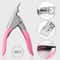 Acrylic Nail Clipper Pink Nail Tip Cutter For False Nails 4