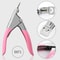 Acrylic Nail Clipper Pink Nail Tip Cutter For False Nails 4