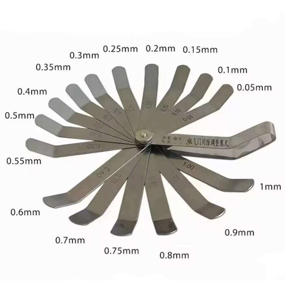 Feeler Gauge Set For Spark Plug Gap And Valve Clearance Metric SAE 1
