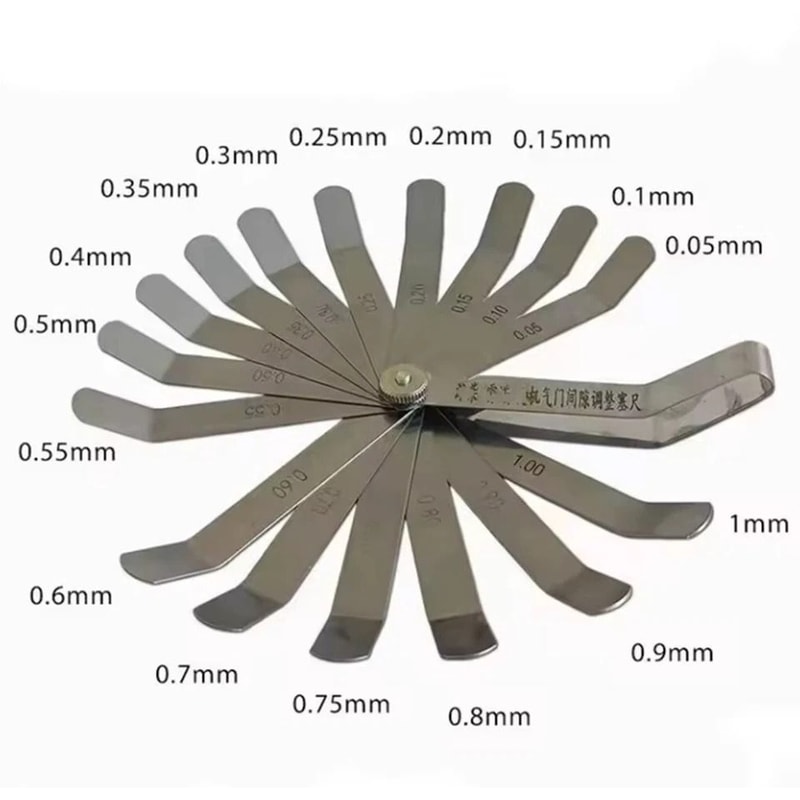 Feeler Gauge Set For Spark Plug Gap And Valve Clearance Metric SAE 1