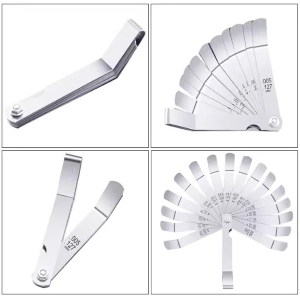 Feeler Gauge Set For Spark Plug Gap And Valve Clearance Metric SAE 6