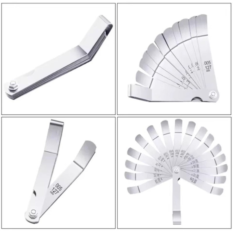 Feeler Gauge Set For Spark Plug Gap And Valve Clearance Metric SAE 6