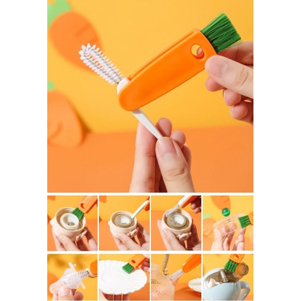 Bottle Cap Cleaner Brush For Lids Straws And Reusable Cups 4