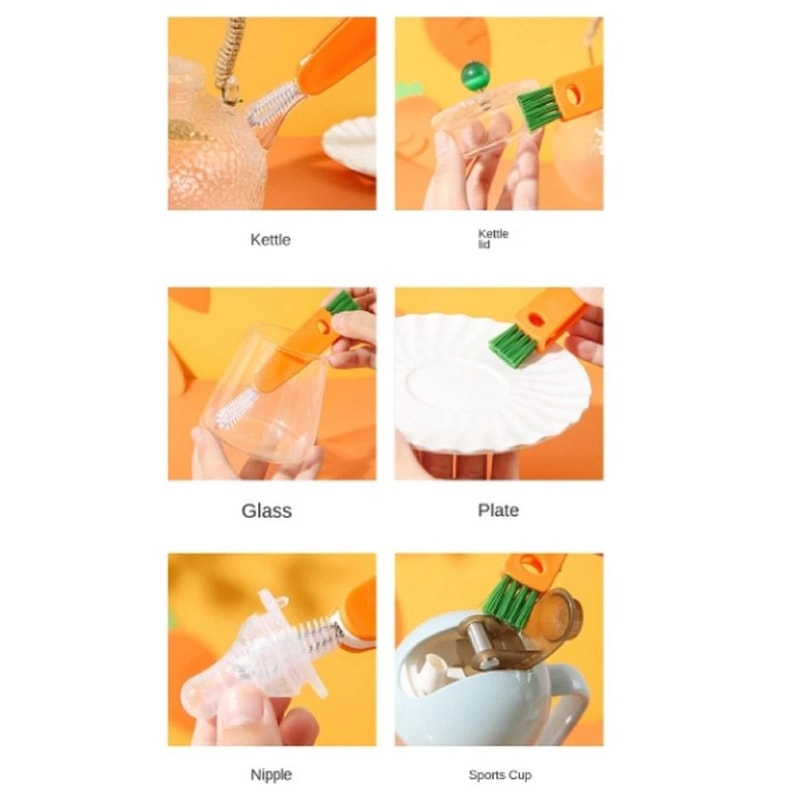 Bottle Cap Cleaner Brush For Lids Straws And Reusable Cups 5