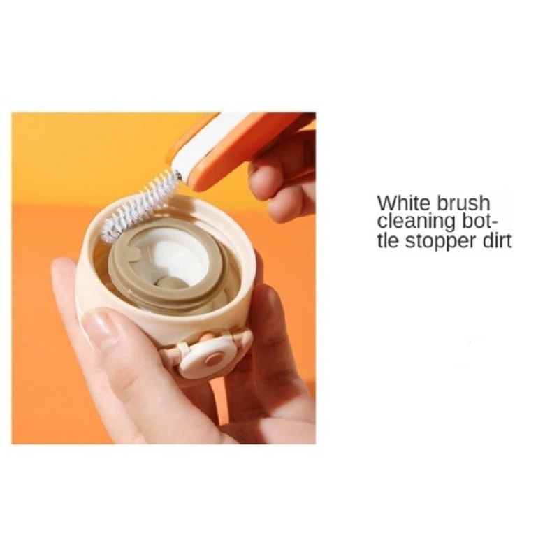 Bottle Cap Cleaner Brush For Lids Straws And Reusable Cups 6