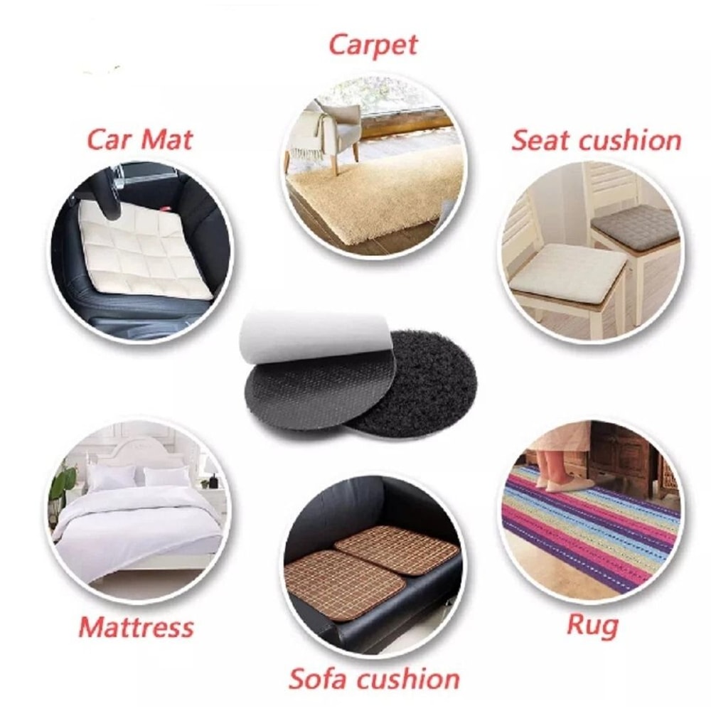 Self Adhesive Hook And Loop Strips Sticky Back Nylon Fastener Set 5