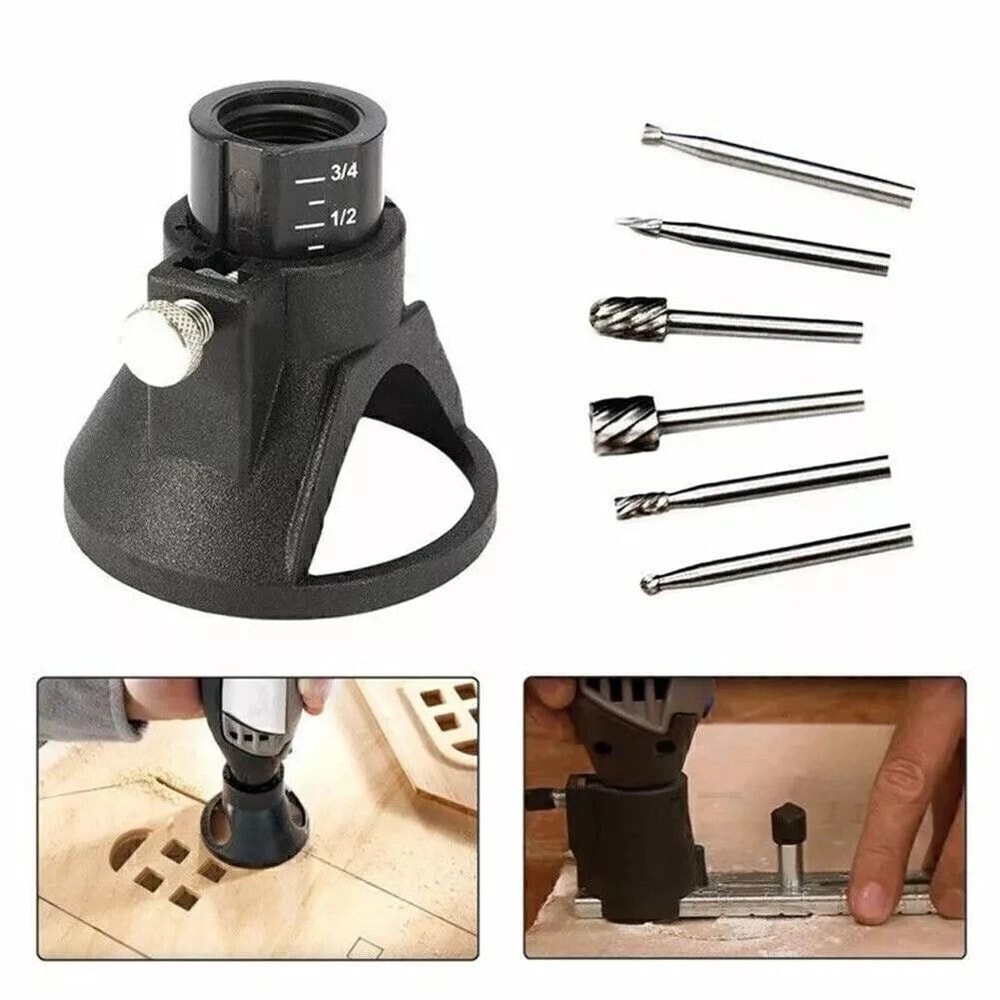 Dremel Rotary Tool Cutting Guide Kit With Router Bits Set And Drill Bits 5