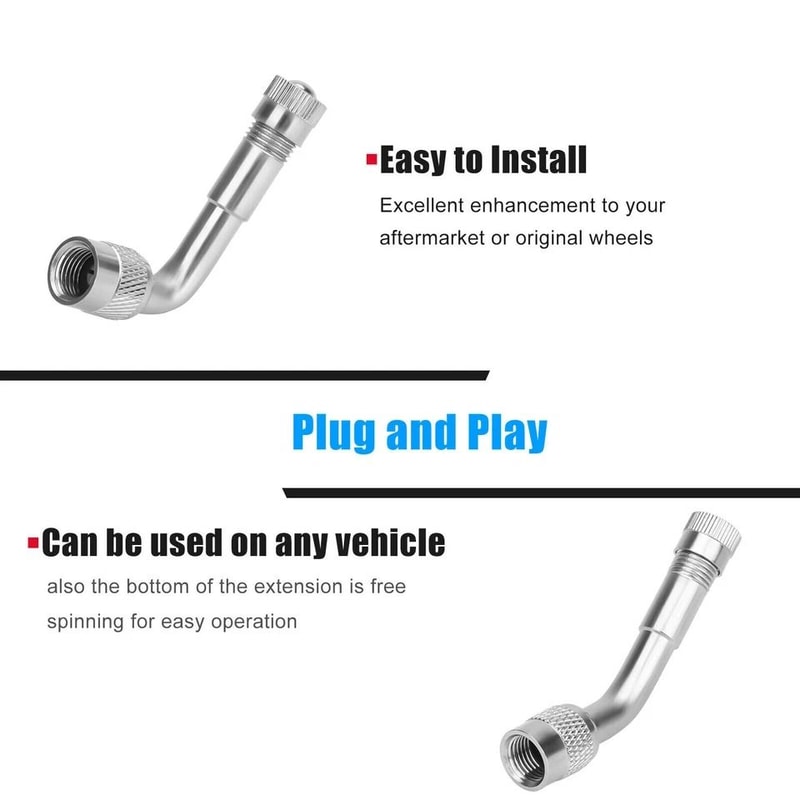 Universal Tire Valve Stem Extension Set Schrader Valve Stem Extender 1