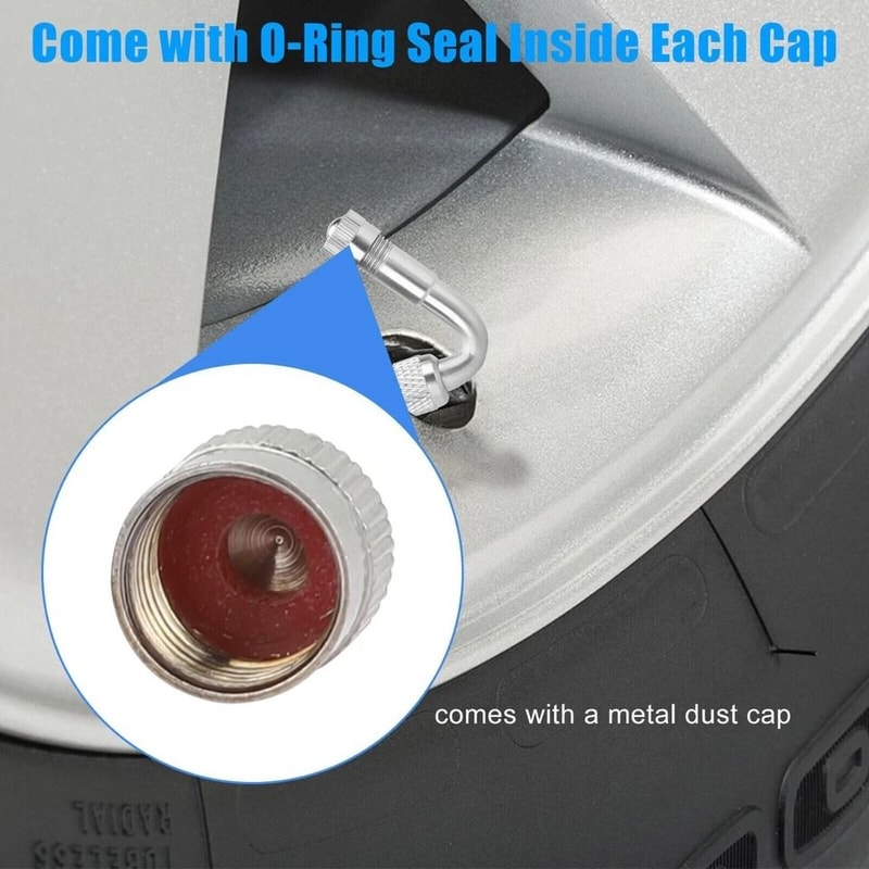 Universal Tire Valve Stem Extension Set Schrader Valve Stem Extender 7