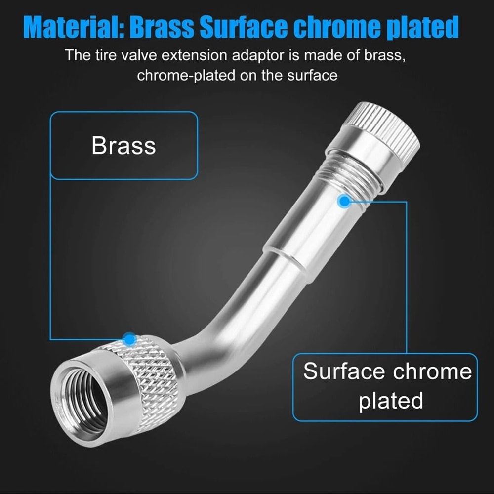 Universal Tire Valve Stem Extension Set Schrader Valve Stem Extender 8