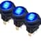 Waterproof Rocker Switch Blue LED Car Boat ON Off Round Toggle 0